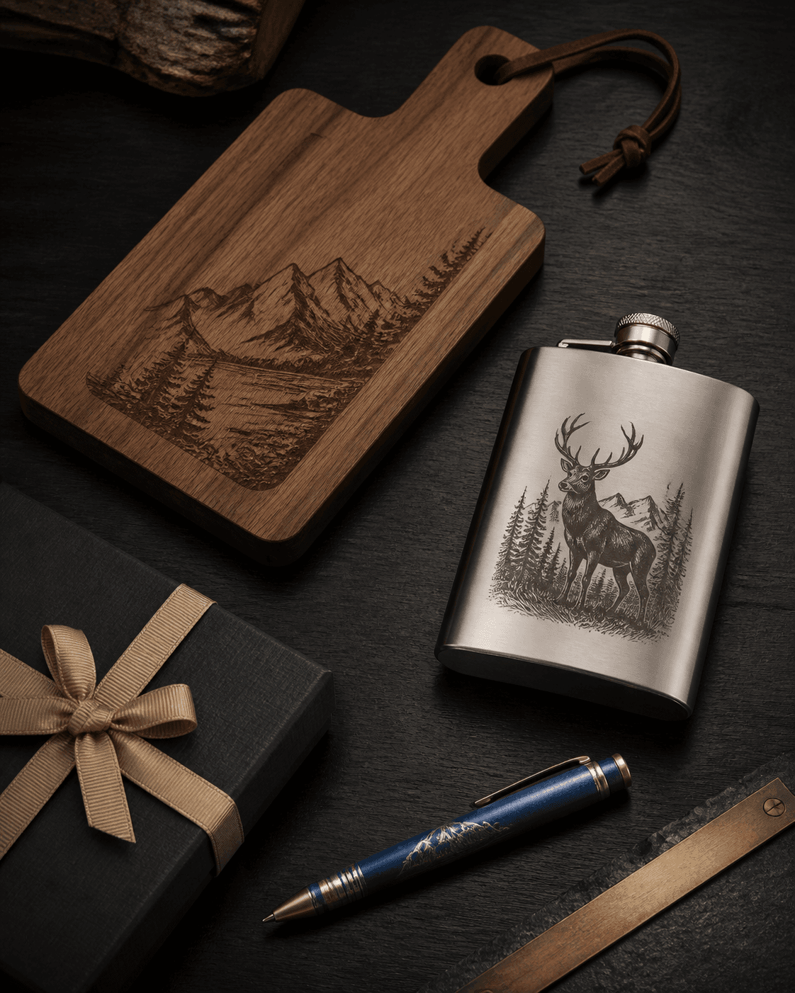 Personalisierte Produkte aus Holz und Metall