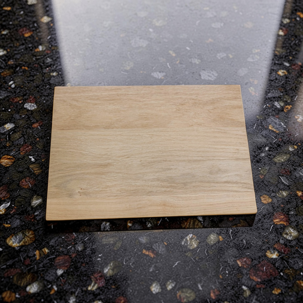 Schneidebrett aus Eiche Leimholz im Format 30 × 20 cm